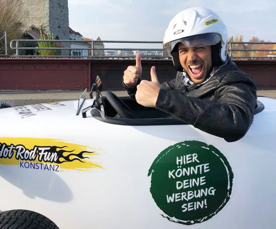 Deine Werbung auf Touren: Hot Rod Fun als Werbefläche