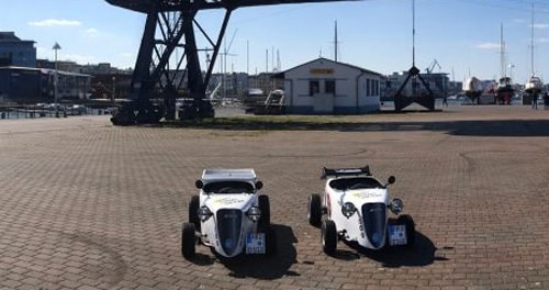 Rostock mit der Hot Rod Fun Citytour entdecken.